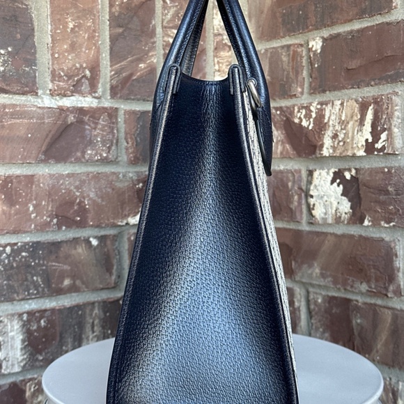 SOLD Gucci Structured Top Handle Open Tote GG Coated Canvas Small - Picture 3 of 8